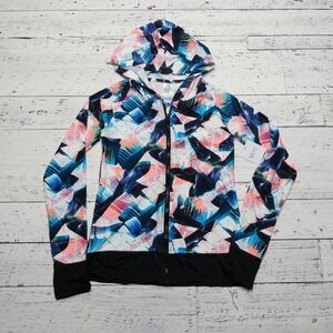 Skye Jacket Womens Extra Small Hooded Full Zip Multicolor‎ Activewear XS
